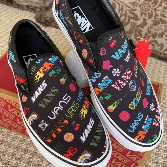 Vans Classic Slip On Disruptive Black/True White M - Picture 8 of 16